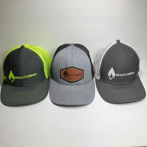 Wilgus & Company Cap Hat Adult Adjustable Mesh Snapback Lot of 3 Cadiz Ohio - Picture 1 of 14