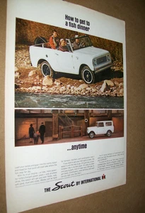 1964 IH International SCOUT large-mag car truck ad- fishing theme - Picture 1 of 1