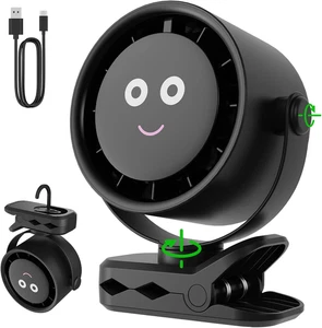 USB-C Mini Ventilatore Portatile - 3 in 1 Ventilatori Da Tavolo Ricaricabile Sil - Foto 1 di 12