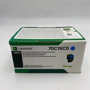 Toner Lexmark 70C1XC0 Ciano Programma di Ritorno Extra Alto Rendimento 70C1XC0 - Foto 1 di 4