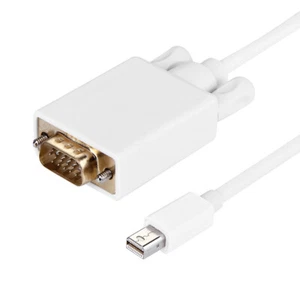 6FT 1.8M Mini Display Port DP Thunderbolt to VGA Male Cable Adapter For Macbook - Picture 1 of 3