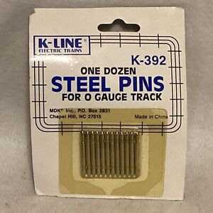 Vintage K-Line Electric Trains K-392 O Gauge Track Steel Pins