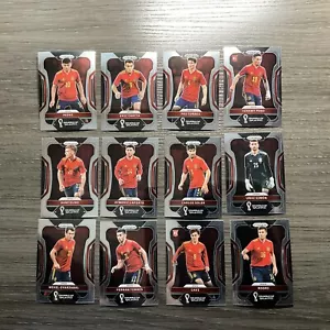 2022 Panini Prizm World Cup Soccer Spain Team Set (12) Cards - Picture 1 of 2