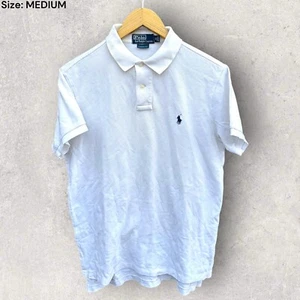 RALPH LAUREN POLO WHITE SHORT SLEEVE SHIRT Size Medium - Picture 1 of 3