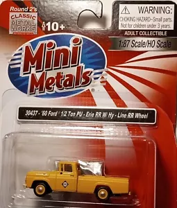 CMW Mini Metals #30437 1960 Ford F-100 Custom Cab P/U Erie RR W/Hy-Line RR Wheel - Picture 1 of 5