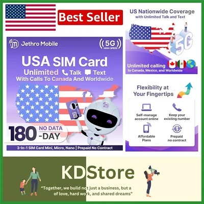 No Data Required Unlimited Talk & Text Plan for Unlocked Phones - Jethro Mobile - Image 1 of 4