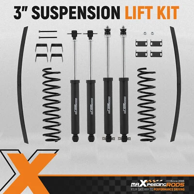 Kit de elevación Maxpeedingrods 3" con resortes adicionales para Jeep Cherokee XJ 1984-01 Foto 1 de 4