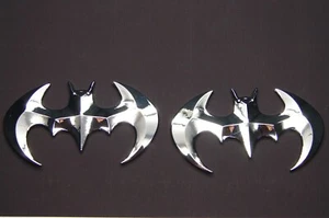 (2) BATMAN 3D CAR EMBLEM STICKER DECAL BADGE  - Bild 1 von 12