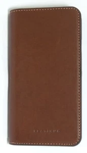 Custodia folio vera pelle americana platino per Apple iPhone XS X marrone borbonico - Foto 1 di 3