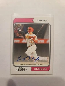 2023 Topps Heritage High # Real One Autograph Logan O'Hoppe RC #ROA-LOH Angels - Picture 1 of 2