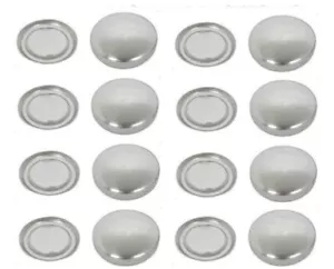 Botones de espalda plana cóncava de 28 mm - respaldos planos de tela - Imagen 1 de 22