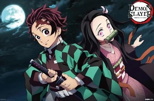 Demon Slayer - Tanjiro and Nezuko - Rolled Poster SEALED - 22" x 34" - Picture 1 of 1