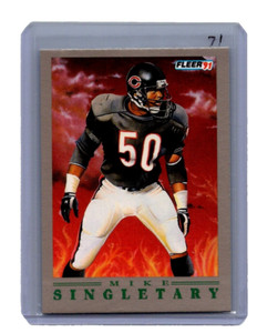 1991 Fleer Pro Vision Mike Singletary #4 "Mr. Intensity"  Chicago Bears HOF A1