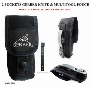 2 POCKET GERBER POUCH/SHEATH FOR MP800 MP600, 06,MAGNUM MUTILTOOL, KNIFE, KNIVES - Picture 1 of 10