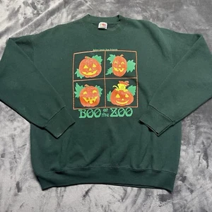 Vintage Halloween Zoo Sweatshirt Boo Saint Louis Zoo Rare - Bild 1 von 8