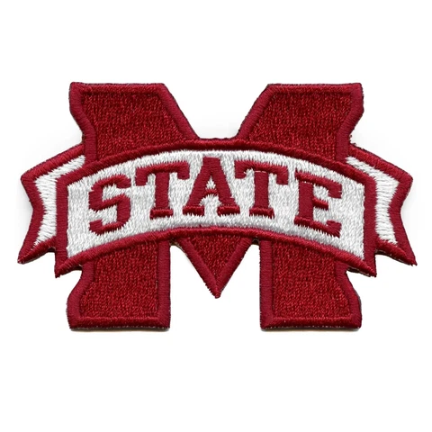 Mississippi State Bulldogs NCAA Football Iron On Embroidered Patch 3.25" x 2" Cover