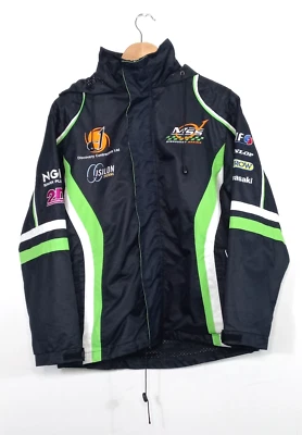 Vintage Kawasaki MSS Motorcycle Team XS 6 8 10 Jacket Coat Retro Bike Biker — 第 1/4 张图片