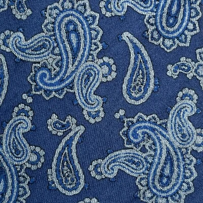 DANIEL CREMIEUX Para Hombres Azul Paisley 100% Algodón Tejido DELINGADO Corbata Delgada Hecha en EE. UU. NUEVO CON ETIQUETAS Foto 1 de 4