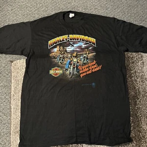 Camiseta negra Harley Davidson If You Don’t Make Dust You Eat Dust 1987 vintage - Imagen 1 de 11