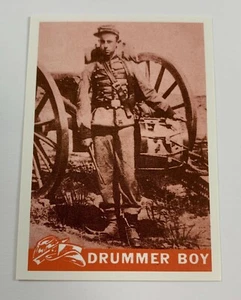 Tarjeta fotográfica de la Guerra Civil 1965 reimpresión única #13 Drummer Boy - Imagen 1 de 2
