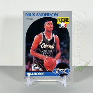 Tarjeta de baloncesto NBA HOOPS 1990: NICK ANDERSON #214 | TARJETA DE NOVATO | Magic Forward - Imagen 1 de 2
