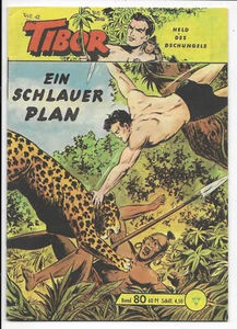 Tibor Held des Dschungels Nr.80 mit Sammelmarke - Z1-2 ORIGINAL LEHNING COMIC - Picture 1 of 2