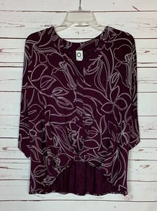 Akemi + Kin Anthropologie Women's S Small Purple Dolman Sleeve Soft Top Shirt - Picture 1 of 11
