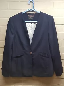 Ted Baker Women's Navy Blazer Size 3 - Picture 1 of 5