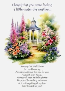 NEW Get Well Friend A5 Card Speedy Recovery Thinking Of You Love & Support - Picture 1 of 4