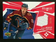2003-04 Black Diamond Threads Red DT-DH Dany Heatley #20/50
