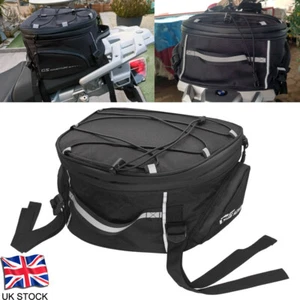 Motorcycle Helmet Tail Bag Luggage Pack Seat Waterproof Rear Box Storage Saddles - Picture 1 of 14