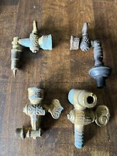 Antique Brass Victorian Gas Light Valve Lot Of 4- Steampunk
