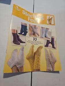 Annies Attic Crochet Stocking Feet - Picture 1 of 2