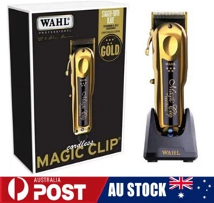 5 Star Gold Cordless Hair Clipper Cordless Barber Trimmer Haircut Kit AU - Picture 1 of 6