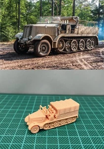1/144 Segunda Guerra Mundial Alemán Sdkfz9 Famo/con soldados (detalle fino) Kit de Resina (GER698B) - Imagen 1 de 2