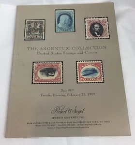 The Argentum Collection US Stamps and Covers Feb 23 1999 RAS Auction Catalog 807 - Picture 1 of 3