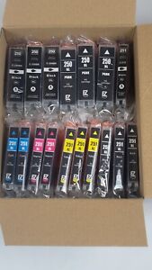 E-Z Ink 250XL PGBK, 251XL Black & 251XL Yellow, Magenta, Cyan 17 Cartridges 