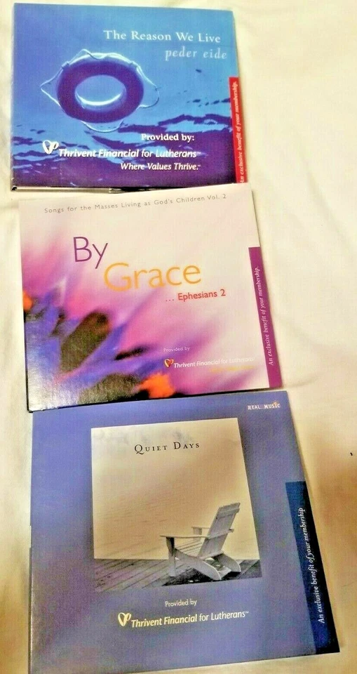 Quiet Days The Reason We Live By Grace Trivent Lutherans set of 3 1 each spiritu Foto 1 de 4