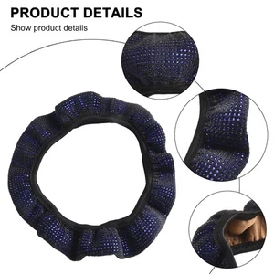 Steering Wheel Cover High Quality Parts 14.5-15\" Accessories Black Plush - Picture 1 of 12