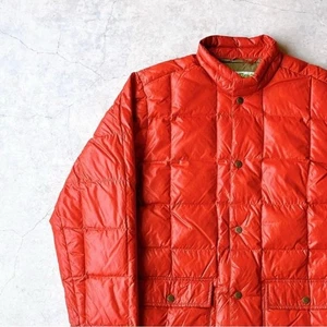 Abrigo Chaqueta acolchada naranja empaquetable 2XL vintage Eddie Bauer para hombre - Imagen 1 de 13