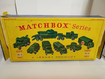 MatchBox G-5 Military Vehicle Set of 7 With Box  Made In England Used - Image 1 of 4