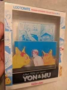 LOOTCRATE Manga Standee Collection 4 Of 4 Junji Ito's Cat Diary YON AND MU - Picture 1 of 4