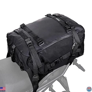 30L Waterproof Motorcycle Tail Bag Pannier Travel Luggage Rear Rack Storage - Picture 1 of 6