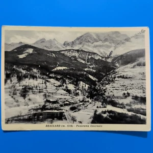 BEAULARD PANORAMA INVERNALE – CARTOLINA GRANDE VINTAGE VIAGGIATA  - Picture 1 of 2