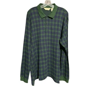 Vintage Y2K Eddie Bauer Mens Multicolor Long Sleeve 1/4 Button Shirt Size M - Picture 1 of 9