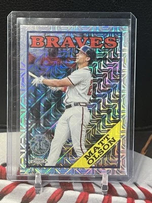 2023 Topps Series 1 - 1988 Topps Chrome Silver Pack Matt Olson #T88C-98 - Image 1 of 2