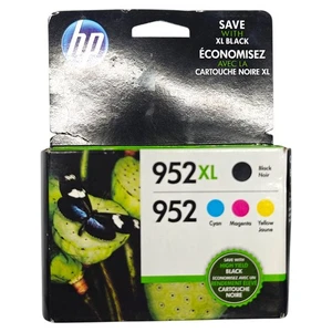 Original HP 952XL 4er-Pack SCHWARZ und Farbe Tintenpatronen VERSIEGELT - EXP APR 2019 - Bild 1 von 2