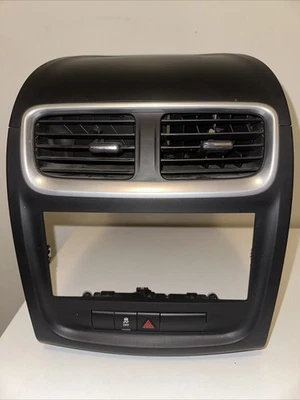 Painel moldura acabamento rádio preto painel Dodge Avenger painel central 2011 2012 2013 2014 - Imagem 1 de 4