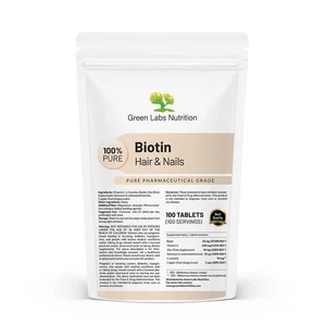 Biotin Hair & Nails Tablets – Supports Strong Hair, Healthy Skin & Nails - Picture 1 of 11
