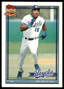 1991 Topps #600 Bo Jackson Kansas City Royals - Picture 1 of 2